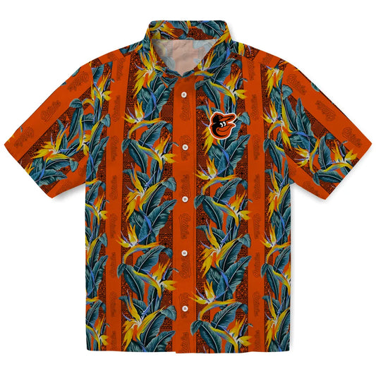 Baltimore Orioles Hawaiian Shirt - Paradise Vines | Moonbestprint
