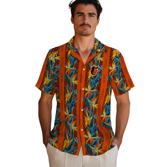 Baltimore Orioles Hawaiian Shirt - Paradise Vines | Moonbestprint