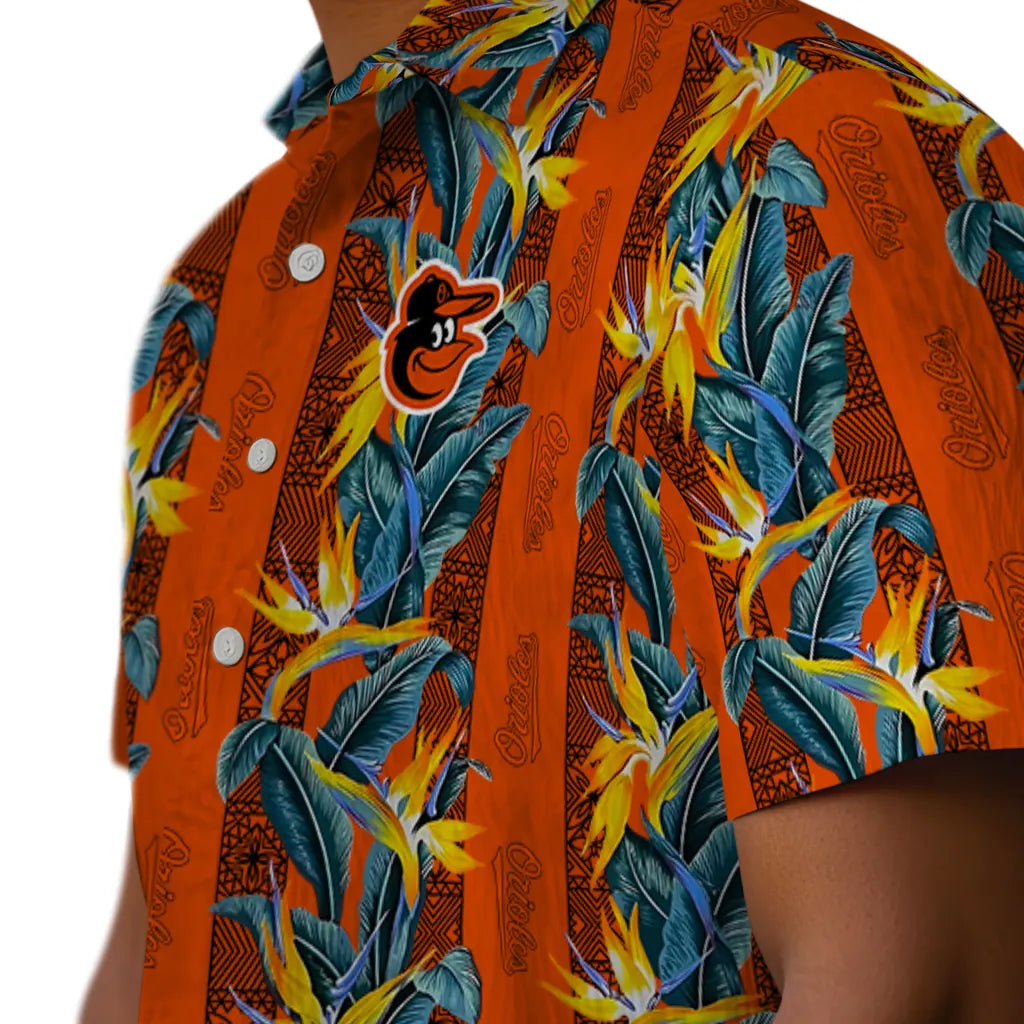 Baltimore Orioles Hawaiian Shirt - Paradise Vines | Moonbestprint