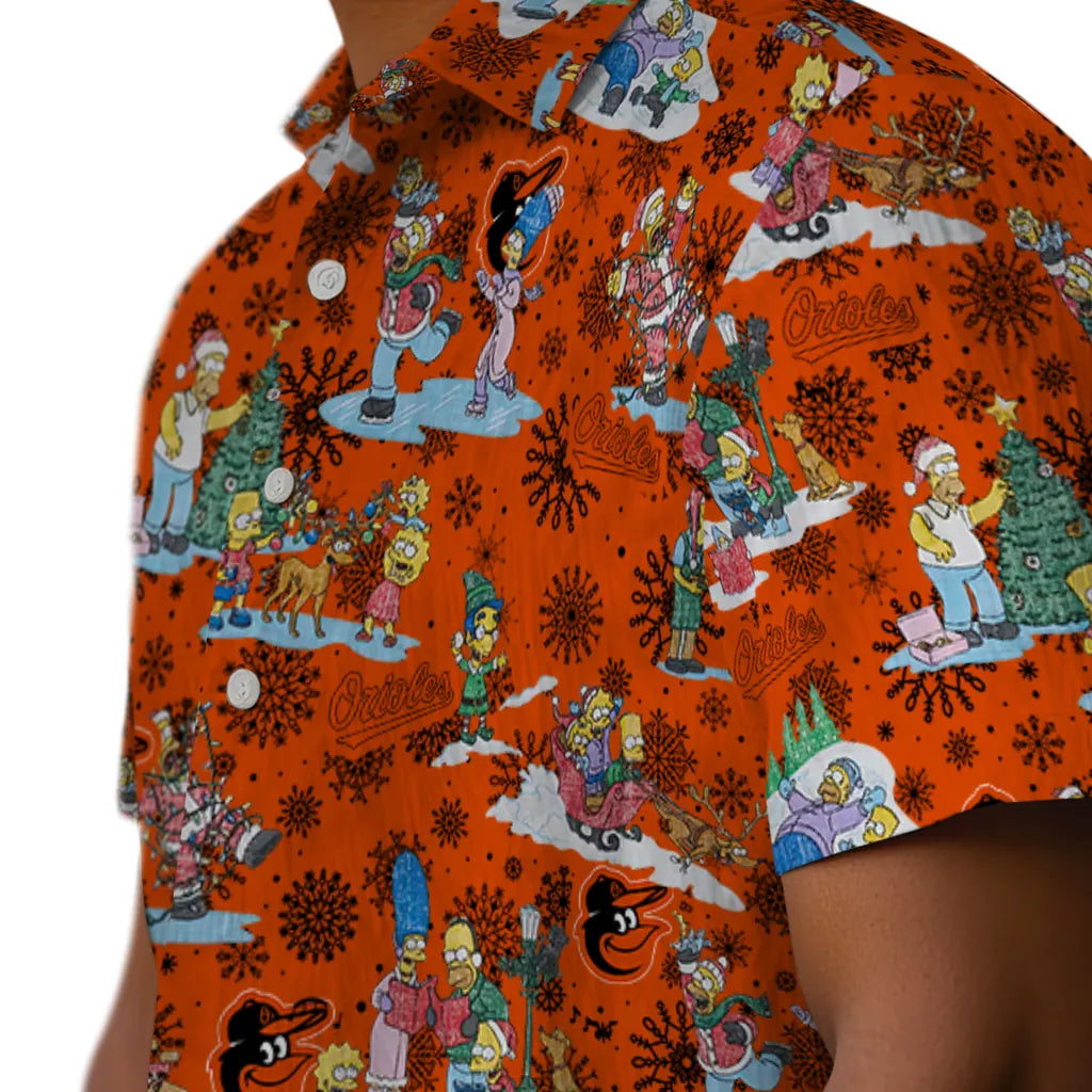 Baltimore Orioles Hawaiian Shirt - Simpsons Christmas | Moonbestprint