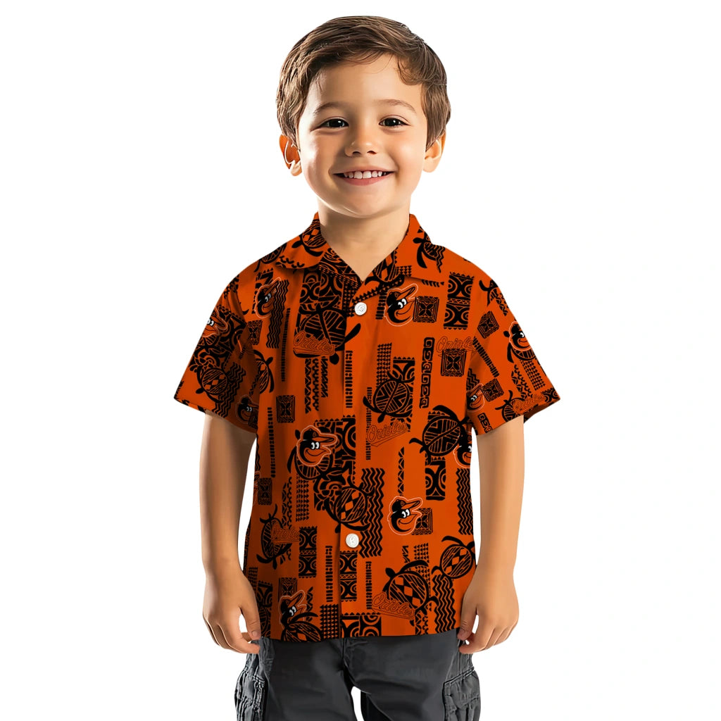 Baltimore Orioles Hawaiian Shirt - Turtle Lines | Moonbestprint