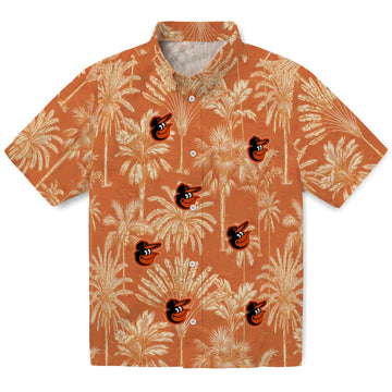 Baltimore Orioles Hawaiian Shirt - Vintage Palm Tree | Moonbestprint