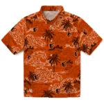 Baltimore Orioles Hawaiian Shirt - Wave Palm | Moonbestprint