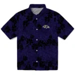 Baltimore Ravens Hawaiian Shirt - 50th State Flower | Moonbestprint