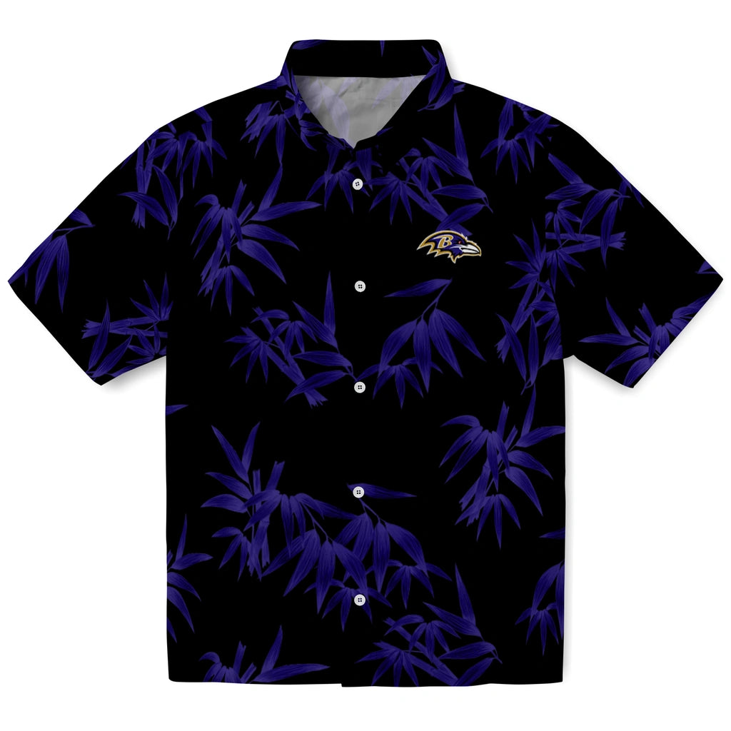 Baltimore Ravens Hawaiian Shirt - Bamboo Branches | Moonbestprint