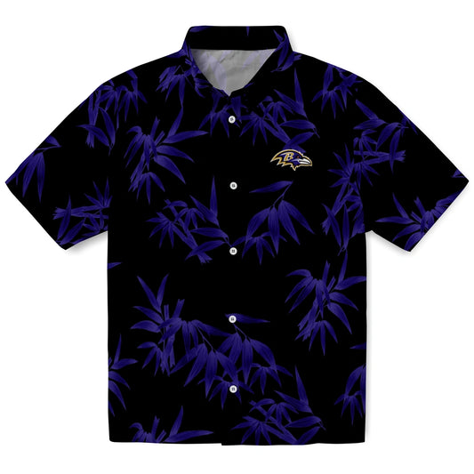 Baltimore Ravens Hawaiian Shirt - Bamboo Branches | Moonbestprint