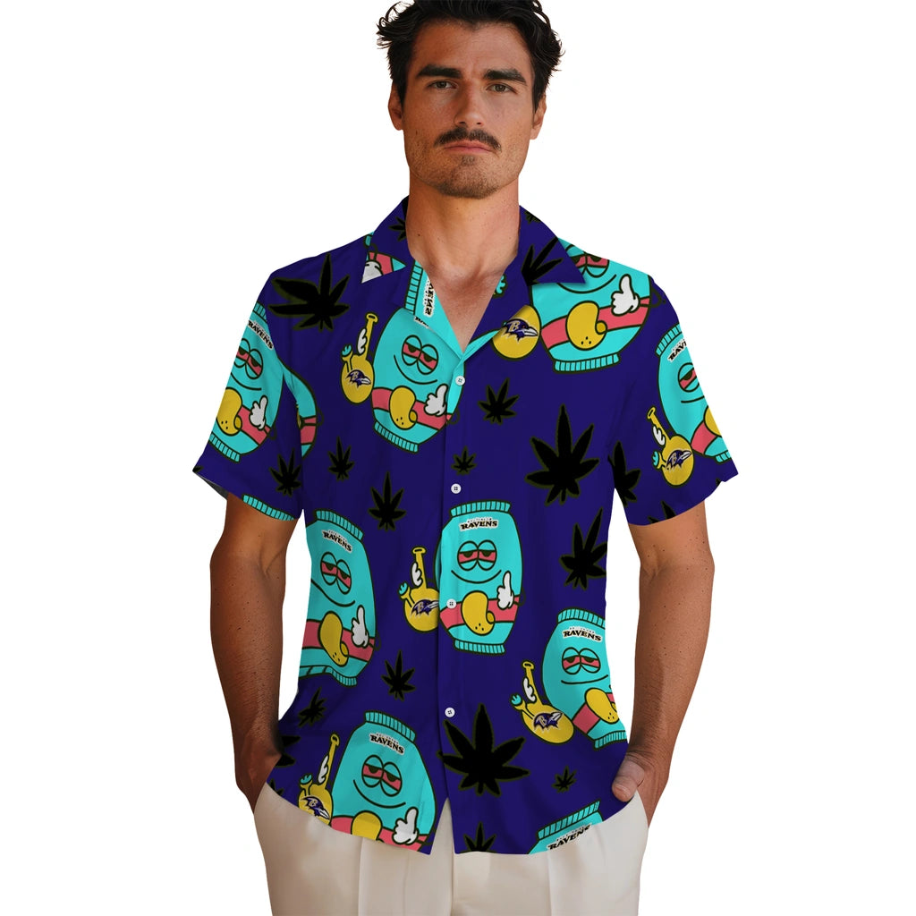 Baltimore Ravens Hawaiian Shirt - Chill Vibe | Moonbestprint