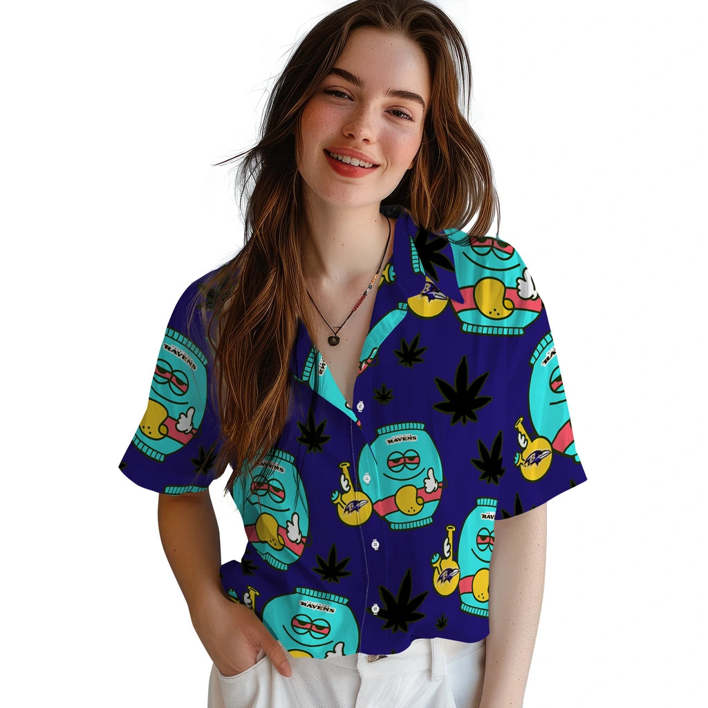 Baltimore Ravens Hawaiian Shirt - Chill Vibe | Moonbestprint