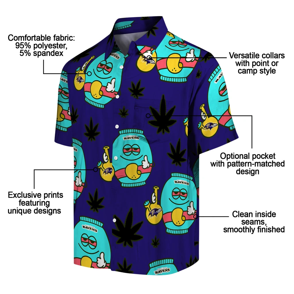 Baltimore Ravens Hawaiian Shirt - Chill Vibe | Moonbestprint