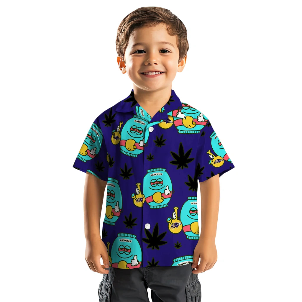 Baltimore Ravens Hawaiian Shirt - Chill Vibe | Moonbestprint