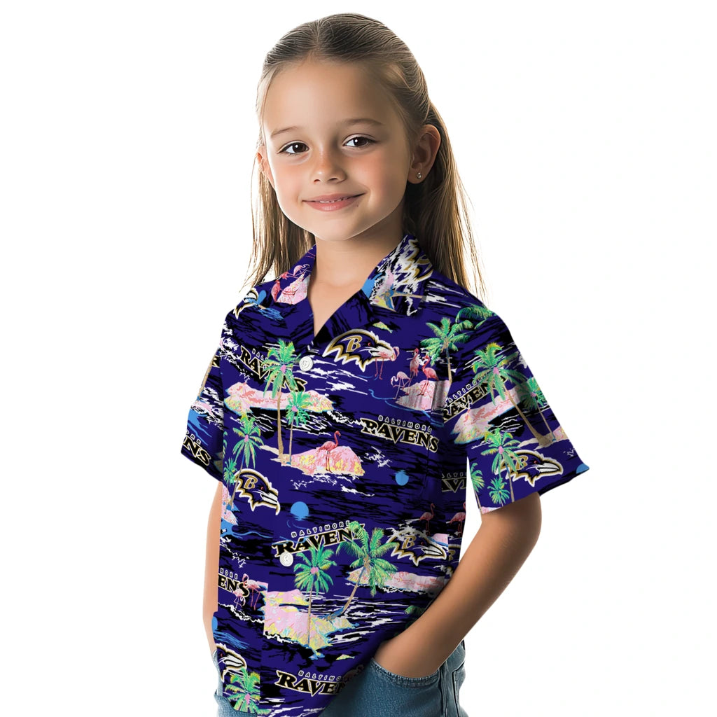 Baltimore Ravens Flamingo Retreat 2026 Hawaiian Shirt – Moonbestprint