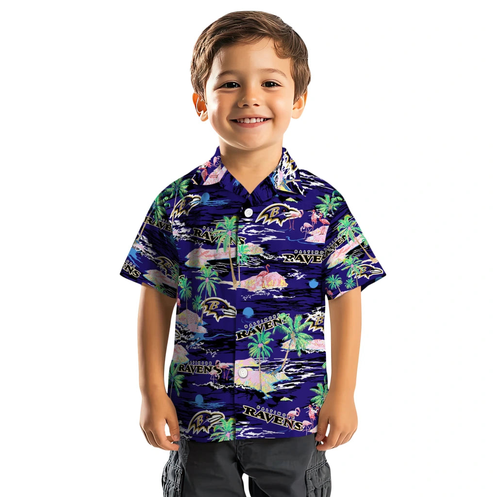 Baltimore Ravens Flamingo Retreat 2026 Hawaiian Shirt – Moonbestprint