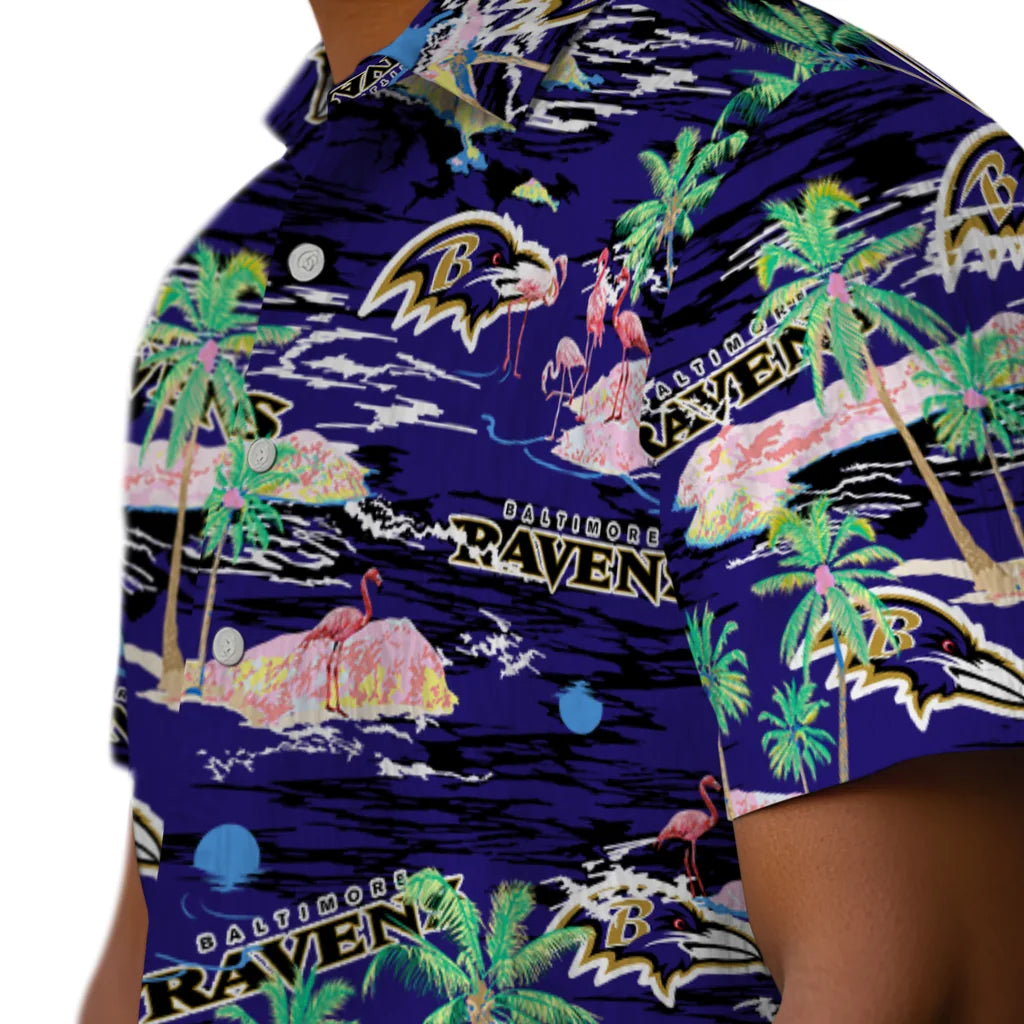 Baltimore Ravens Flamingo Retreat 2026 Hawaiian Shirt – Moonbestprint