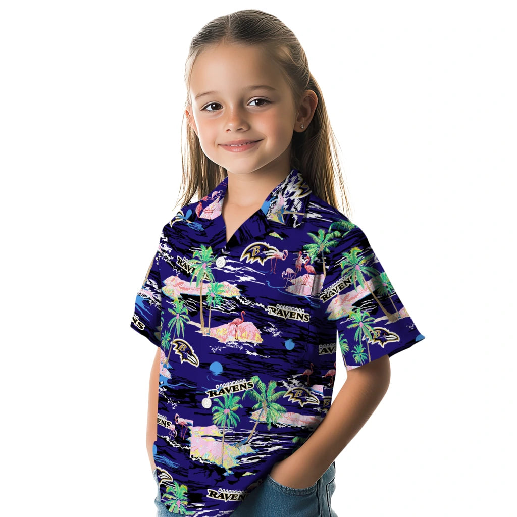 Baltimore Ravens Hawaiian Shirt - Hawaii Island | Moonbestprint