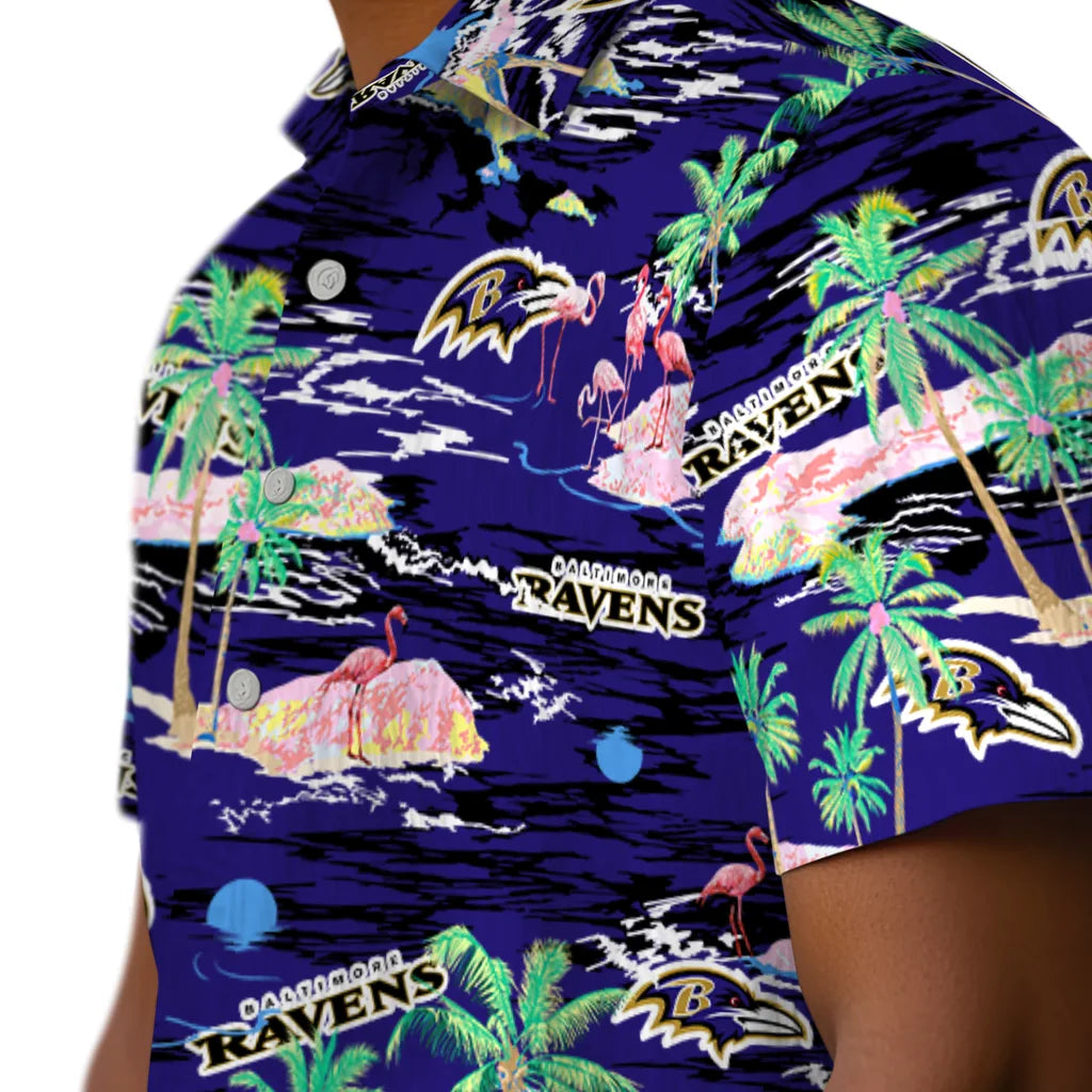 Baltimore Ravens Hawaiian Shirt - Hawaii Island | Moonbestprint