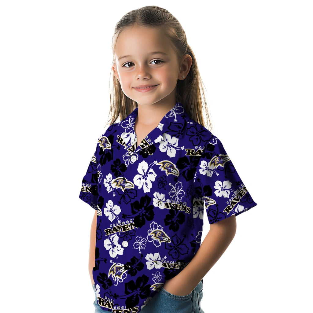 Baltimore Ravens Hibiscus Bloom Hawaiian Shirt – Moonbestprint
