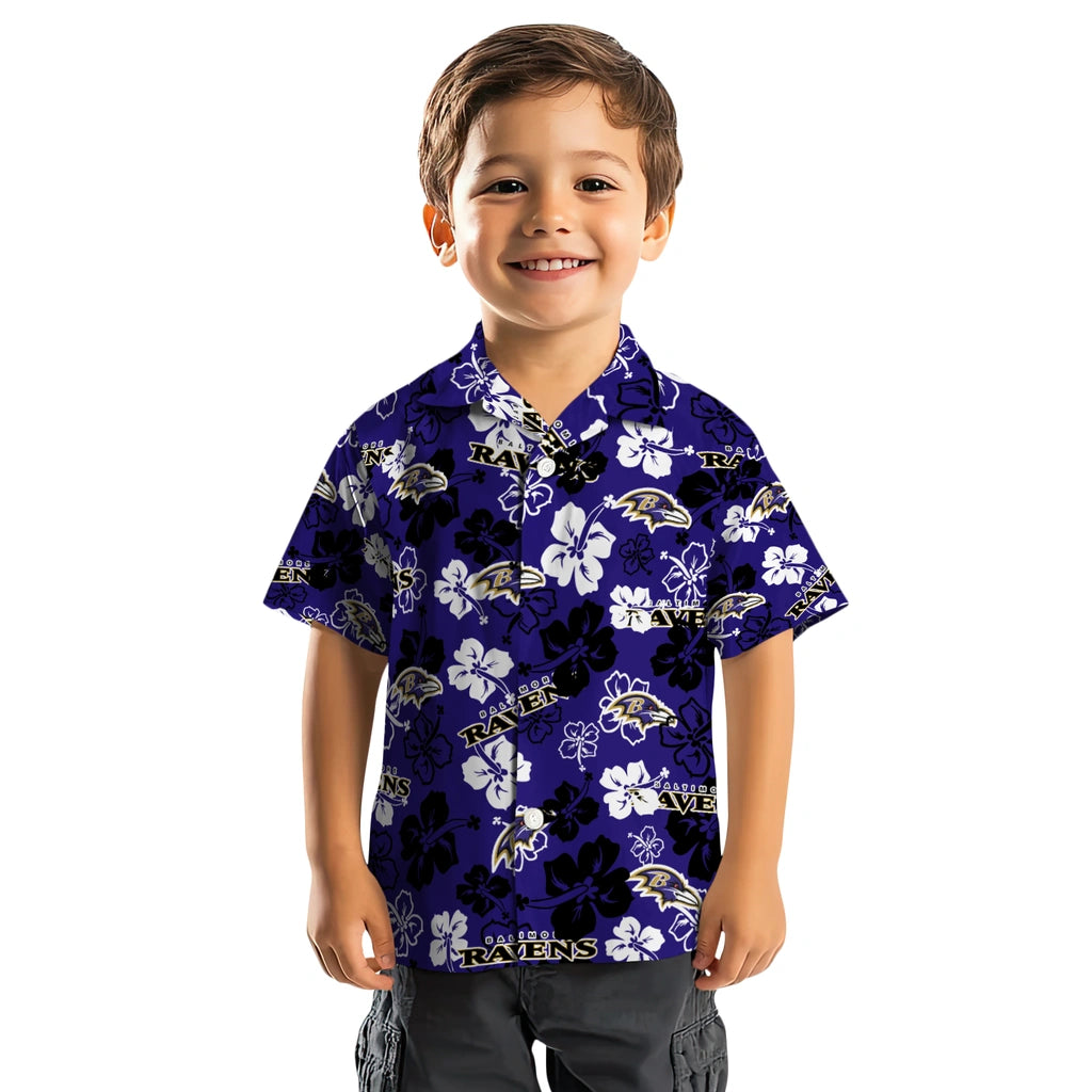 Baltimore Ravens Hibiscus Bloom Hawaiian Shirt – Moonbestprint