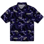 Baltimore Ravens Hawaiian Shirt - Hibiscus Exotic | Moonbestprint