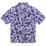 Baltimore Ravens Hawaiian Shirt - Hibiscus Motif | Moonbestprint