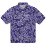 Baltimore Ravens Hawaiian Shirt - Hibiscus Oasis | Moonbestprint