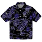 Baltimore Ravens Hawaiian Shirt - Palm Sunset | Moonbestprint