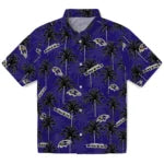 Baltimore Ravens Hawaiian Shirt - Palm Tree Motif | Moonbestprint
