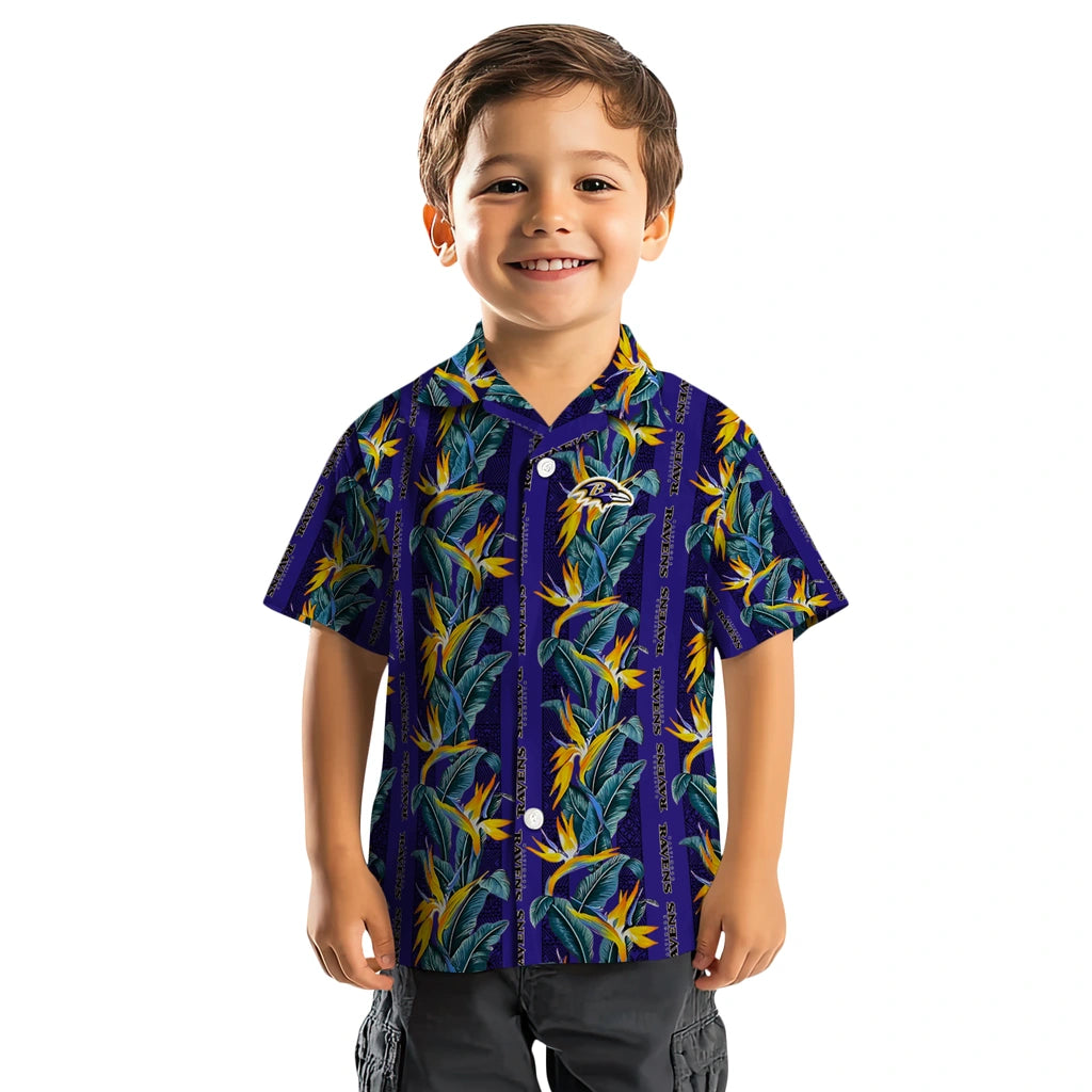 Baltimore Ravens Hawaiian Shirt - Paradise Vines | Moonbestprint