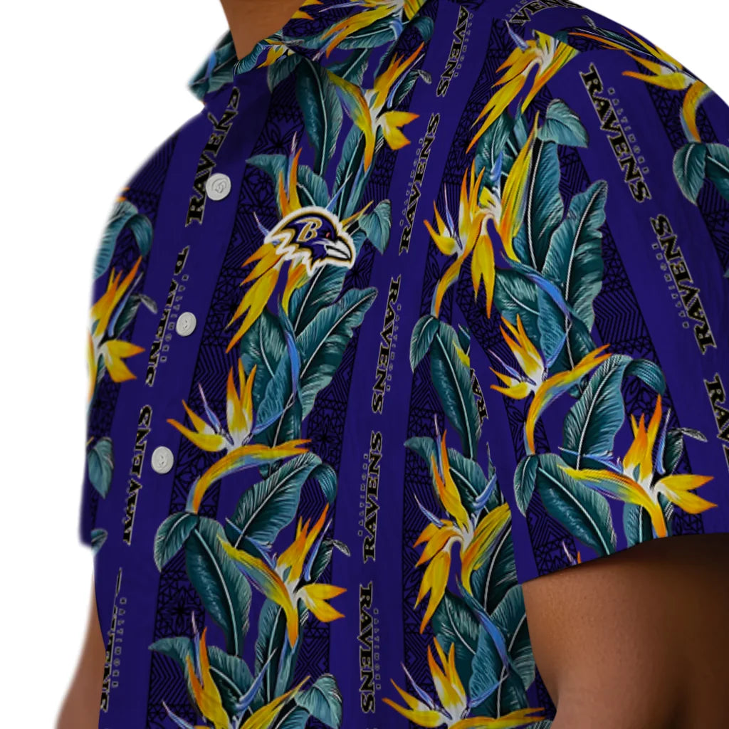 Baltimore Ravens Hawaiian Shirt - Paradise Vines | Moonbestprint