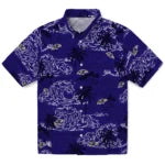 Baltimore Ravens Hawaiian Shirt - Wave Palm | Moonbestprint