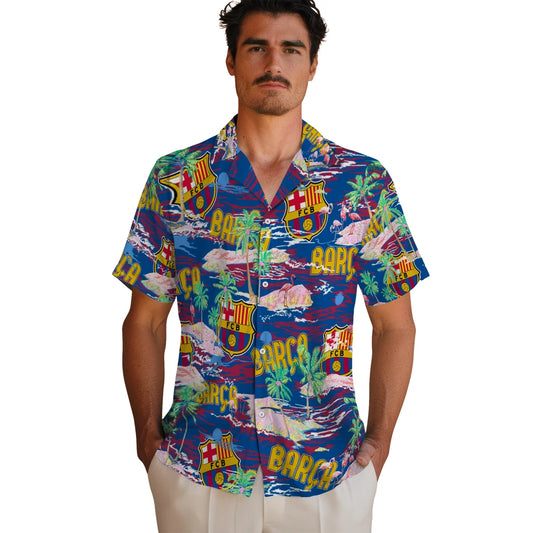 Barcelona Flamingo Retreat 2026 Hawaiian Shirt – Moonbestprint