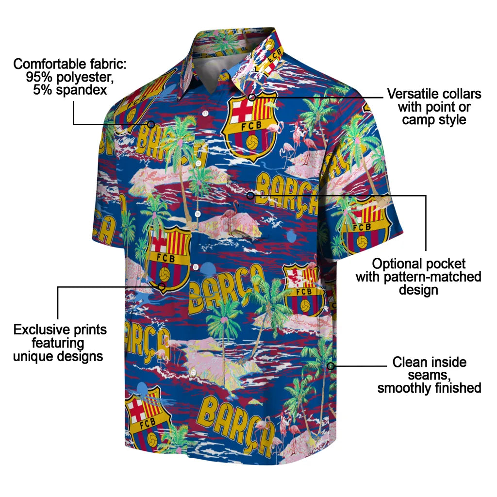 Barcelona Flamingo Retreat 2026 Hawaiian Shirt – Moonbestprint