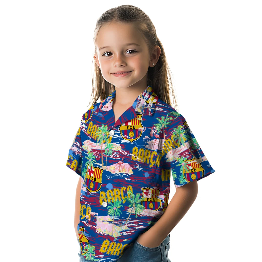 Barcelona Flamingo Retreat 2026 Hawaiian Shirt – Moonbestprint