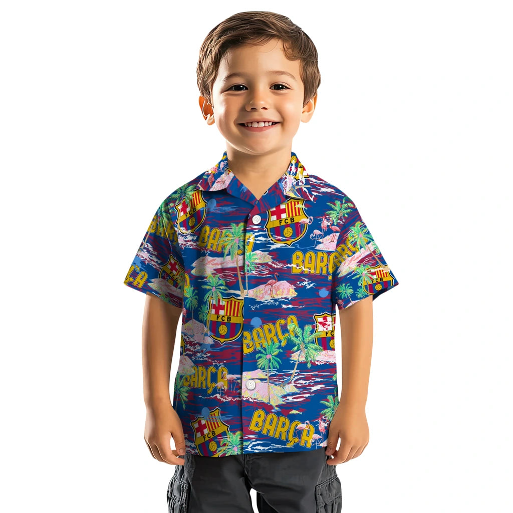 Barcelona Flamingo Retreat 2026 Hawaiian Shirt – Moonbestprint