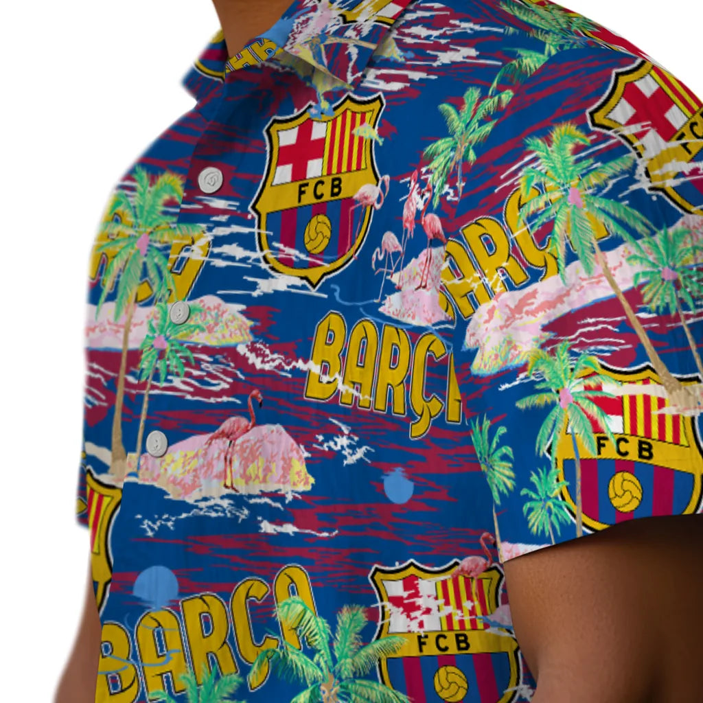 Barcelona Flamingo Retreat 2026 Hawaiian Shirt – Moonbestprint