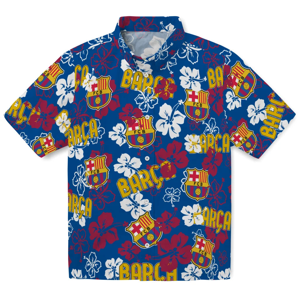 Barcelona Hibiscus Bloom Hawaiian Shirt – Moonbestprint