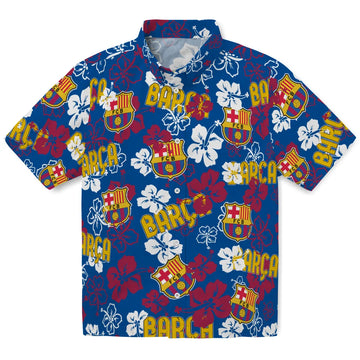 Barcelona Hibiscus Bloom Hawaiian Shirt – Moonbestprint