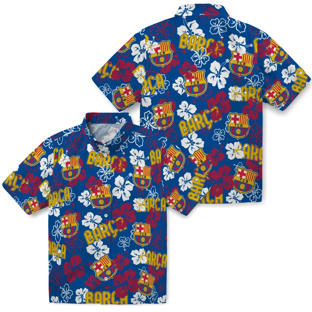 Barcelona Hibiscus Bloom Hawaiian Shirt – Moonbestprint
