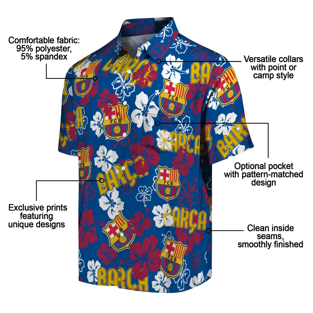 Barcelona Hibiscus Bloom Hawaiian Shirt – Moonbestprint