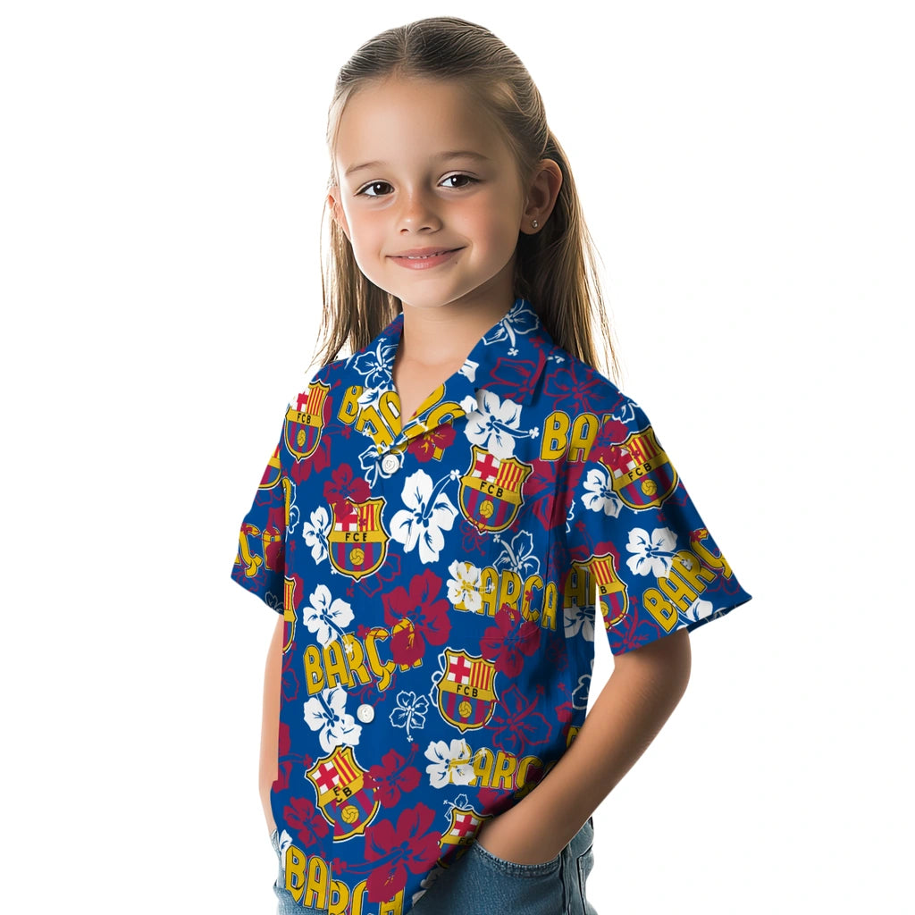 Barcelona Hibiscus Bloom Hawaiian Shirt – Moonbestprint