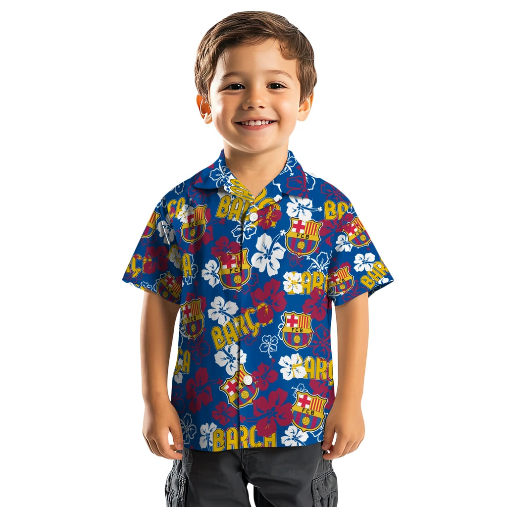 Barcelona Hibiscus Bloom Hawaiian Shirt – Moonbestprint