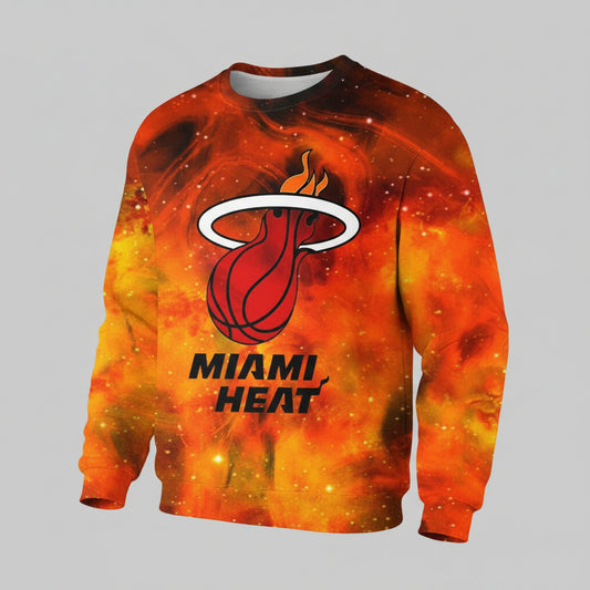 Baskteball Miami Heat Sweaters ? Pullover Red Sweater Tn3959 ? Usalast