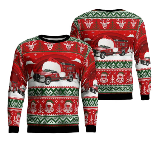 Bay County EMS Christmas AOP Sweater ? WY11 ? Usalast