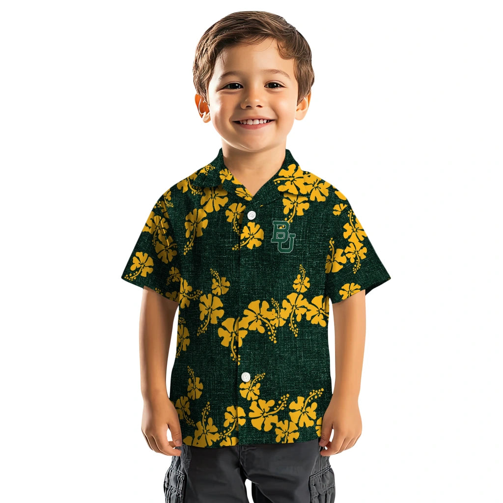 Baylor Bears Hawaiian Shirt - 50th State Flower | Moonbestprint