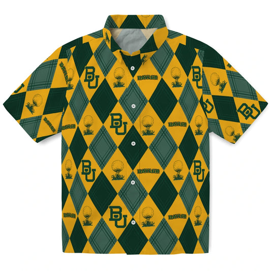 Baylor Bears Hawaiian Shirt - Golfing Plaid | Moonbestprint
