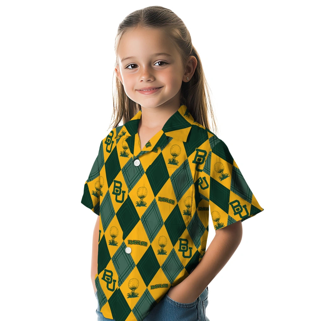 Baylor Bears Hawaiian Shirt - Golfing Plaid | Moonbestprint