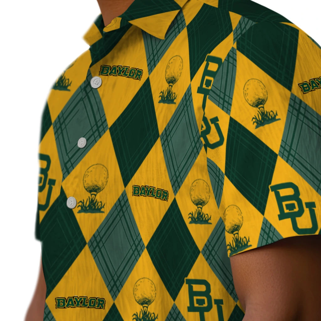 Baylor Bears Hawaiian Shirt - Golfing Plaid | Moonbestprint
