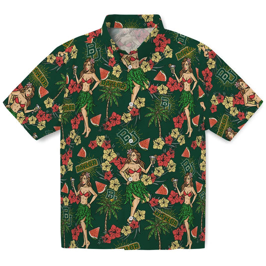 Baylor Bears Hawaiian Shirt - Hawaiian Girls Design | Moonbestprint