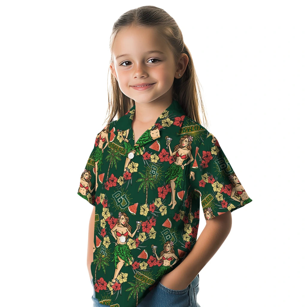 Baylor Bears Hawaiian Shirt - Hawaiian Girls Design | Moonbestprint