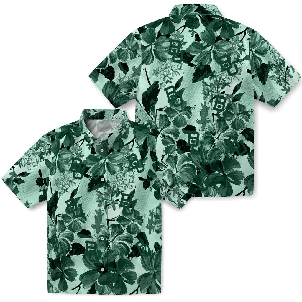 Baylor Bears Hawaiian Shirt - Hibiscus Arrangement | Moonbestprint