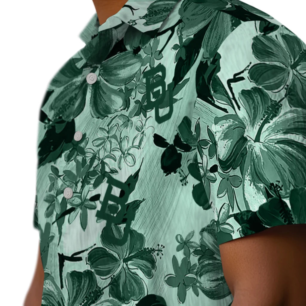 Baylor Bears Hawaiian Shirt - Hibiscus Arrangement | Moonbestprint